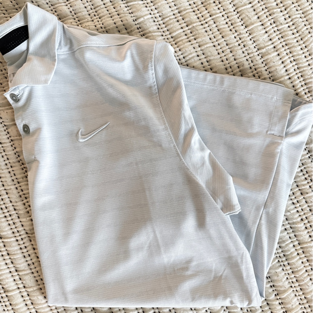 Nike Dri-FIT Light Gray Polo